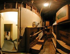A photo of the supply room taking with a fisheye lens. - , Utah