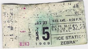 A ticket stub, badly faded on the left side and along the top.  The paper is slightly warped. - , Utah
