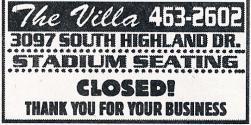 Scan of a newspaper advertisement for the Villa Theatre. - , Utah