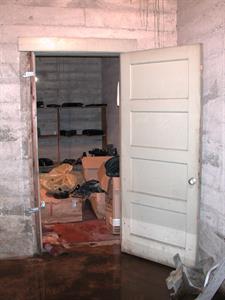 The door into a storage room which was originally used for coal. - , Utah