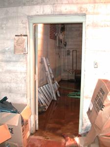 Looking through the storage doorway into the boiler room. - , Utah