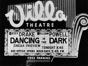 'Dancing in the Dark' on the Villa's sign, probably early 1950. - , Utah