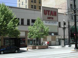 A view of the Utah Theater from across Main Street. - , Utah
