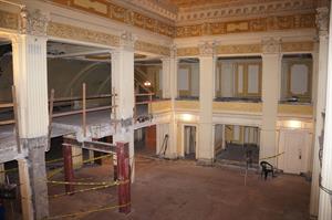 Looking across the lobby from the southeast corner of the mezzanine.  This photo was taken with a flash. - , Utah