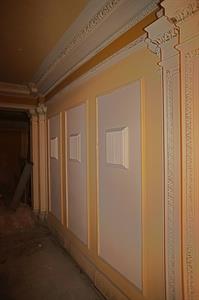 A short hall leading to the entrance door at the southeast corner of the lower auditorium. - , Utah