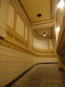 After staring up from the lobby floor, the ramp turns to the right and (out of the photo) continues up to the mezzanine. - , Utah