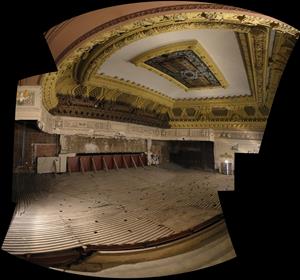 A panorama of the upper auditorium, stictched from four separate photos. - , Utah