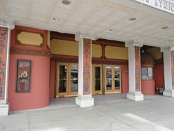 The entrance of the Caine Lyric Theatre.