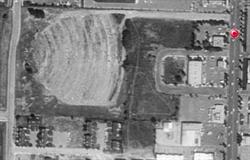 Aerial view of the Cache Drive-In Theatre in 1993.