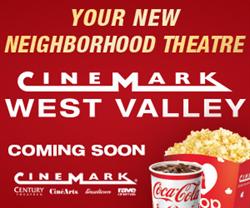 <p>Advertisement for the Cinemark West Valley on the theater's web page.</p>