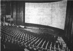 Auditorium of the Century 21, before installation of the seats was completed