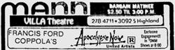 'Apocalypse Now,' in 70mm at the Villa Theatre. - , Utah