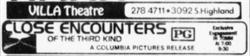 'Close Encounters of the Third Kind,' in 70mm at the Villa Theatre. - , Utah