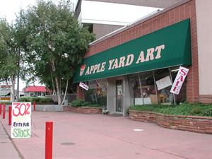 30% Entire Stock sign in front of the Apple Yard, during its last month of business. - , Utah