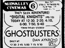 'Ghostbusters' in 70mm Dolby Stereo at the Midvalley Cinemas. - , Utah