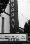 The attraction board and sign of the Murray Theatre in the 1990s. - , Utah