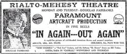 Advertisement for the Rialto-Mehesy Theatre. - , Utah