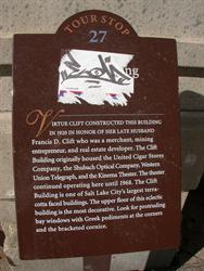 An information sign for a walking tour of downtown Salt Lake City. - , Utah
