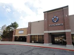 The main entrance of CityChurch, which now occupies the building.  The original theater entrance is on the left. - , Utah