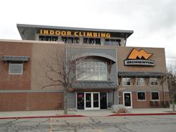 The entrance into Momentum Indoor Climbing. - , Utah