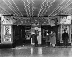 Entrance and ticket booth of the Utah Theatre while 'The Doughgirls' was playing. - , Utah