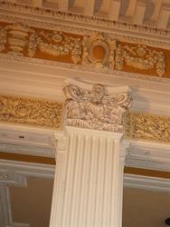 A column along the north wall of the lobby. - , Utah