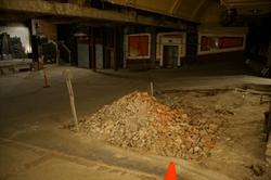 Rubble from the removal of the projection booth. - , Utah