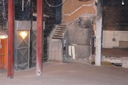 A section of stairway remains on the left side of the stage, after the removal of the box seats in 1968. - , Utah