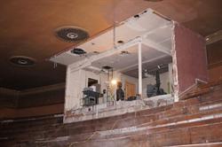The projection booth in the balcony. - , Utah