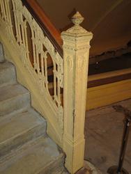 The banister of the stairs leading to the balcony. - , Utah