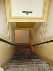 Stairs down to the mens restroom. - , Utah