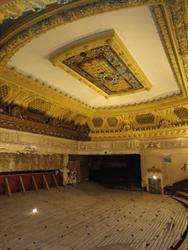 The original ceiling of the Utah Theatre above, with a floor added in 1968 below.
 - , Utah