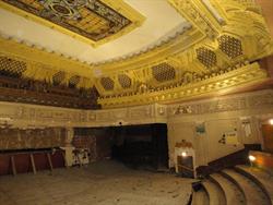 Looking across the upper auditorium.  Box seats used to occupy the black corner at the opposite end. - , Utah