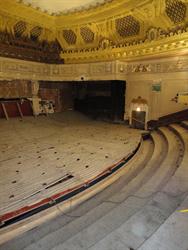 Looking across the auditorium, with the first few rows of the old balcony seating visible. - , Utah