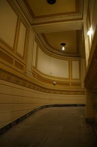 The lower section of the ramp, from the lobby floor to where the ramp turns right. - , Utah