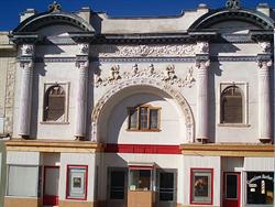 Facade of the Casino Star Theatre after work on the facade neared completion in 2010. - , Utah