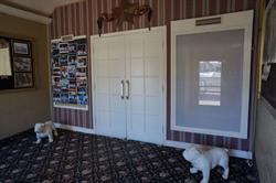 Double doors leading into lobby, with poster cases on either side. - , Utah