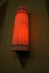 One of four art deco lights on the side walls. - , Utah