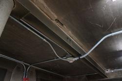 A railway tie was used in the construction of the ceiling. - , Utah