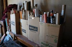 Movie posters stored in cardboard boxes. - , Utah