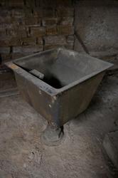 A very heavy iron sink, likely discarded under the auditorium as an alternative to hauling it back upstairs. - , Utah