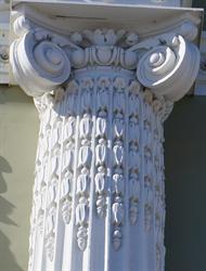 The top of one of the fluted columns. - , Utah
