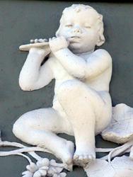 A cherub playing the flute. - , Utah