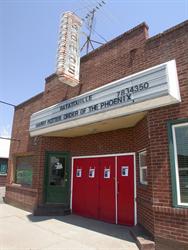 Front facade of the Kamas Theatre in July 2007.