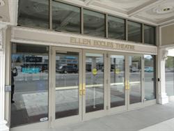 Two sets of double doors, with the name of the theater above. - , Utah