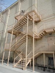 Stairways for auditorium exits on the south side. - , Utah