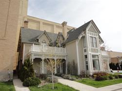The Thatcher Mansion, nestled in close to the Ellen Eccles Theatre. - , Utah