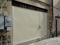 Rear doors for the USU Lyric Theatre. - , Utah