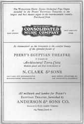 Page 15: Advertisements for suppliers of the theater. - , Utah