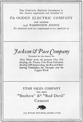Page 16: Advertisements for suppliers of the theater. - , Utah